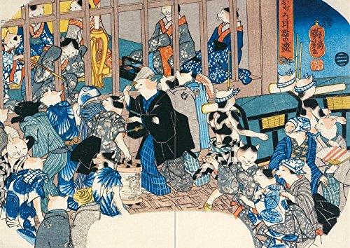 Cats in Ukiyo-e: Japanese Woodblock Print (Japanese, Japanese and Japanese Edition)